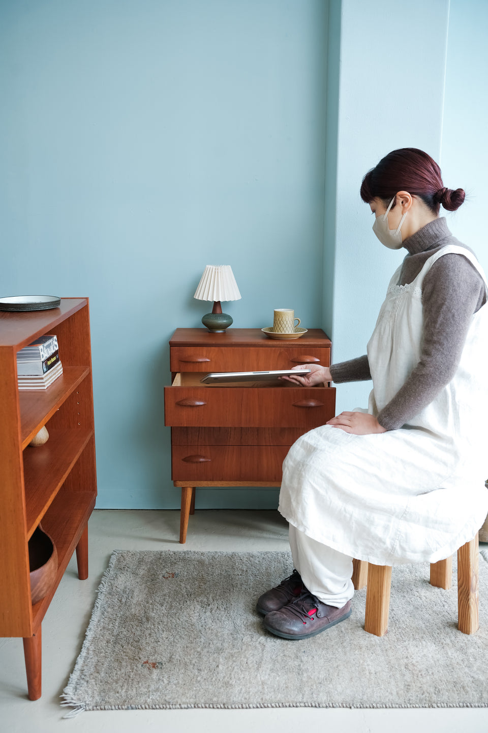 Danish Vintage Teak 4drawer Small Chest/デンマークヴィンテージ 4段 スモールチェスト チーク材 北欧家具