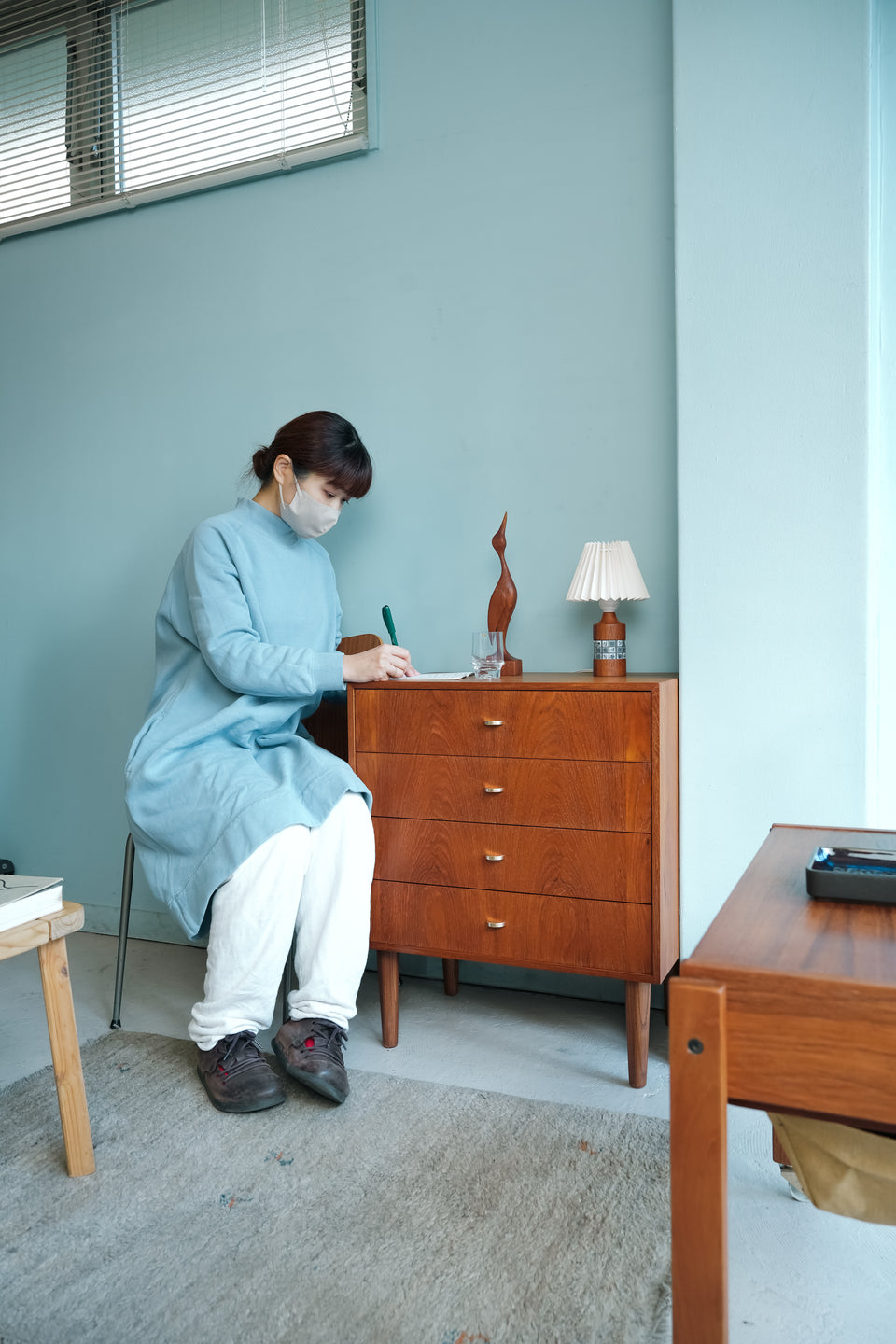 Danish Vintage Teak Bed Side Small Chest/デンマークヴィンテージ ベッドサイドスモールチェスト チーク材 北欧家具