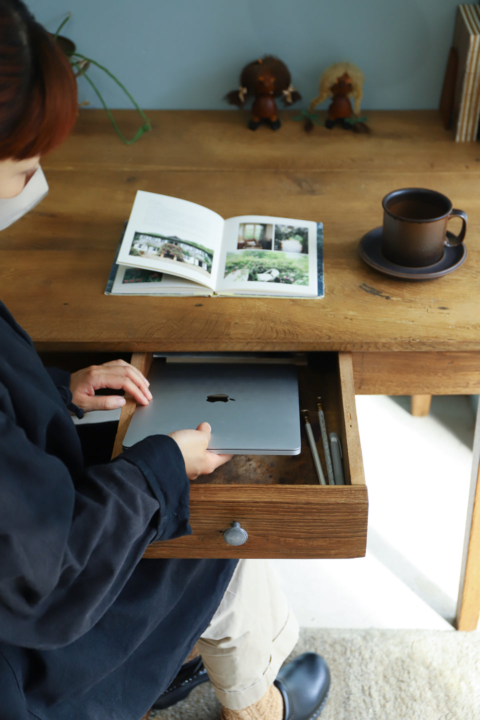 French Antique Work Table Desk/フランスアンティーク ワークテーブル デスク