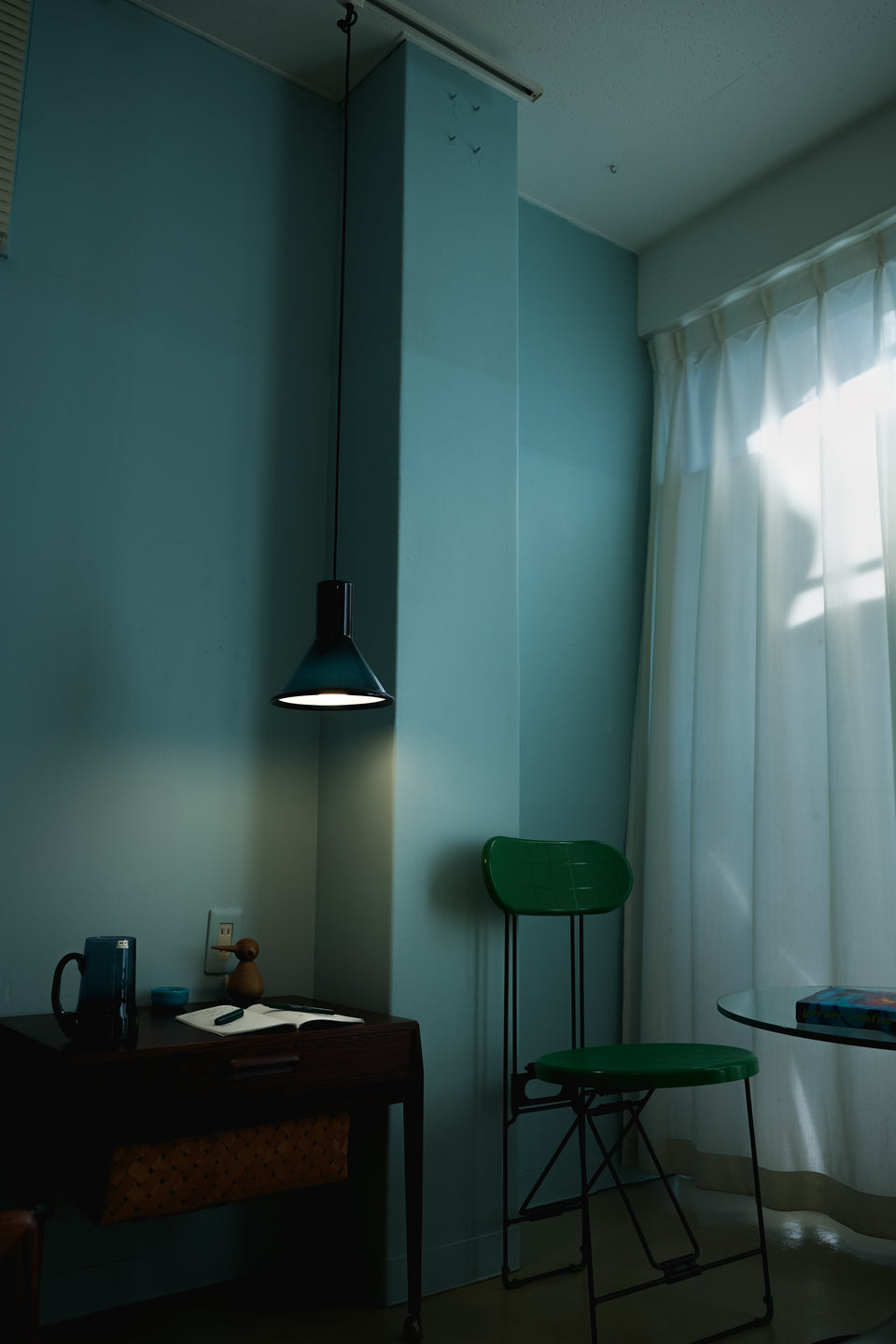 Holmegaard P&T Pendant Mini Blue Michael Bang/ホルムガード ペンダントライト ブルー 照明 デンマークヴィンテージ