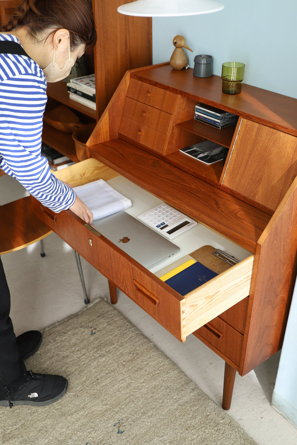 Writing Bureau Dresser Teakwood Danish Vintage/デンマークヴィンテージ ライティングビューロー ドレッサー チーク材 北欧家具