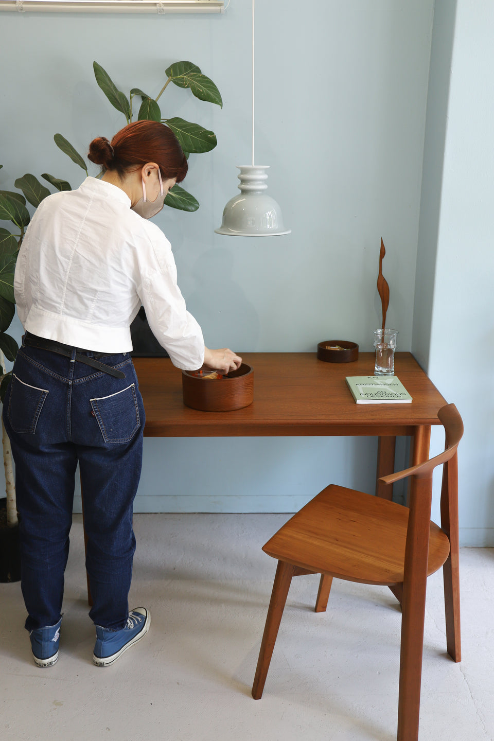 Danish Vintage FRANTZ V. Lyngby Wooden Bowl Tray/デンマークヴィンテージ 木製ボウル トレイ 北欧雑貨