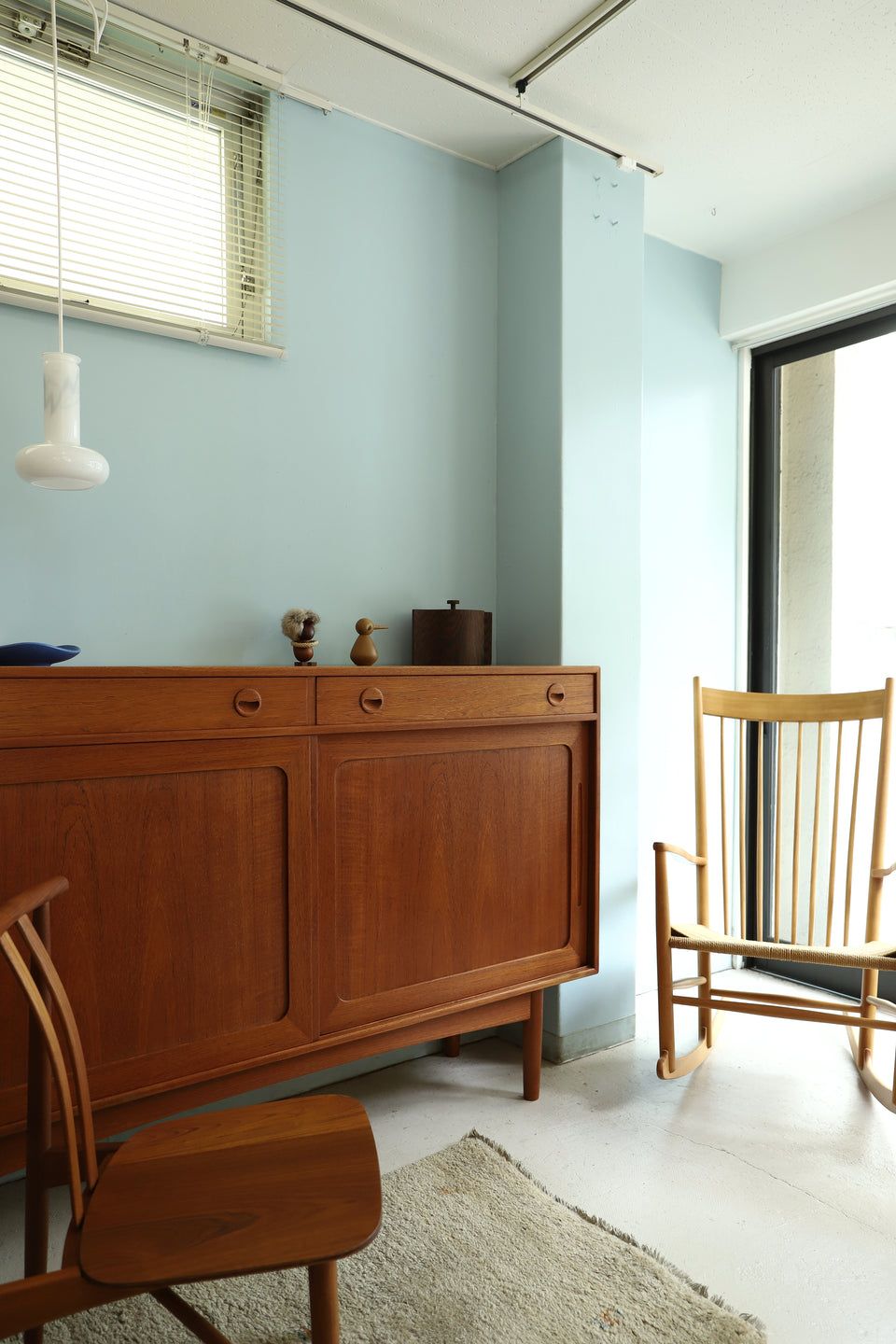 Danish Vintage High Sideboard Teakwood/デンマークヴィンテージ ハイサイドボード 北欧家具