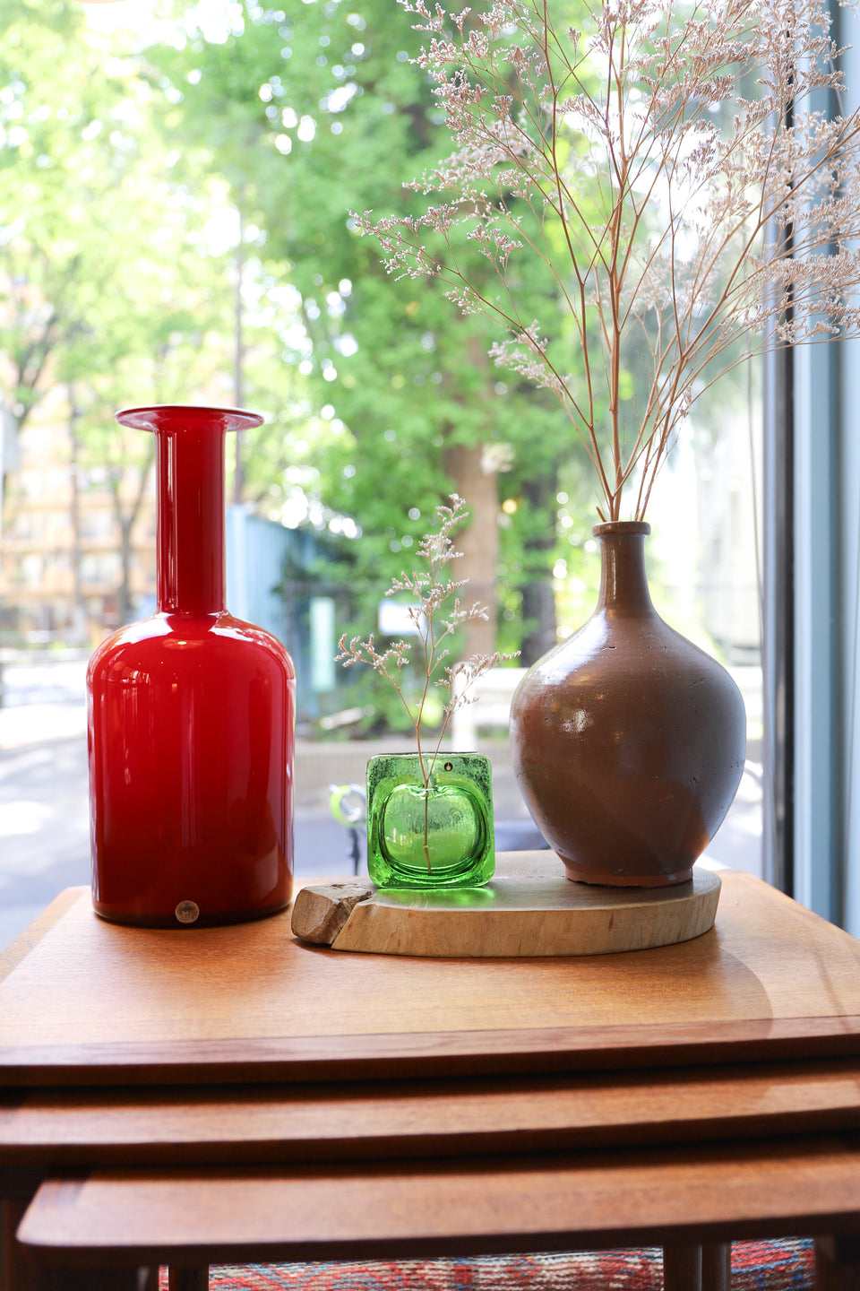 Swedish Vintage Pukeberg Glass Bud Vase/スウェーデンヴィンテージ プーケベリ ガラス 一輪挿し 北欧インテリア