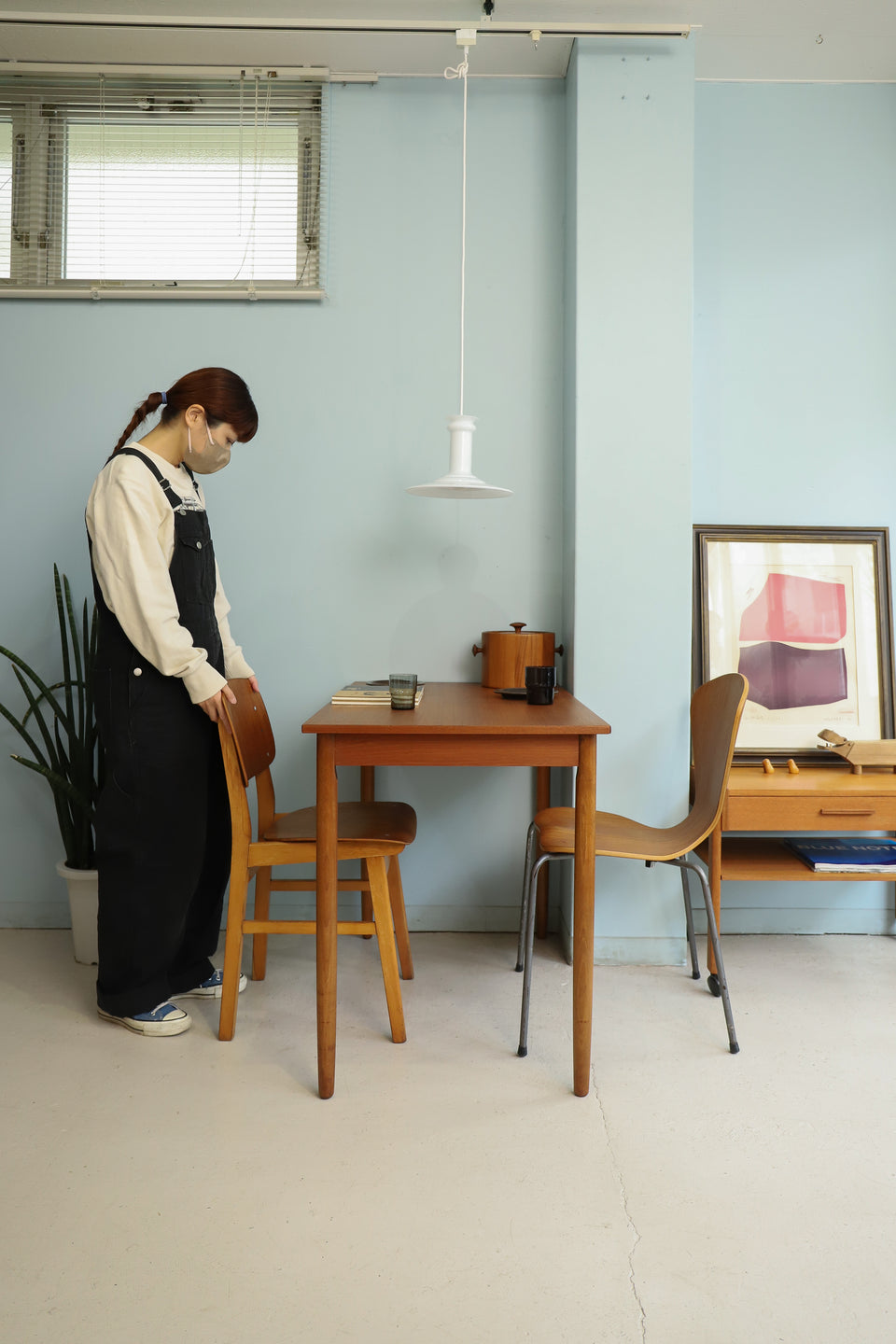 Danish Vintage Small Dining Table Teak Beech/デンマークヴィンテージ ダイニングテーブル 北欧家具