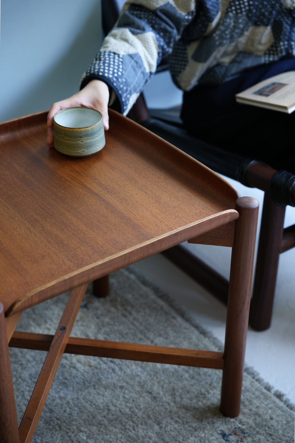 Japanese Vintage Folding Side Table Matsumura Katsuo/山口木材工芸 折りたたみサイドテーブル 松村勝男 チーク材 ジャパニーズモダン