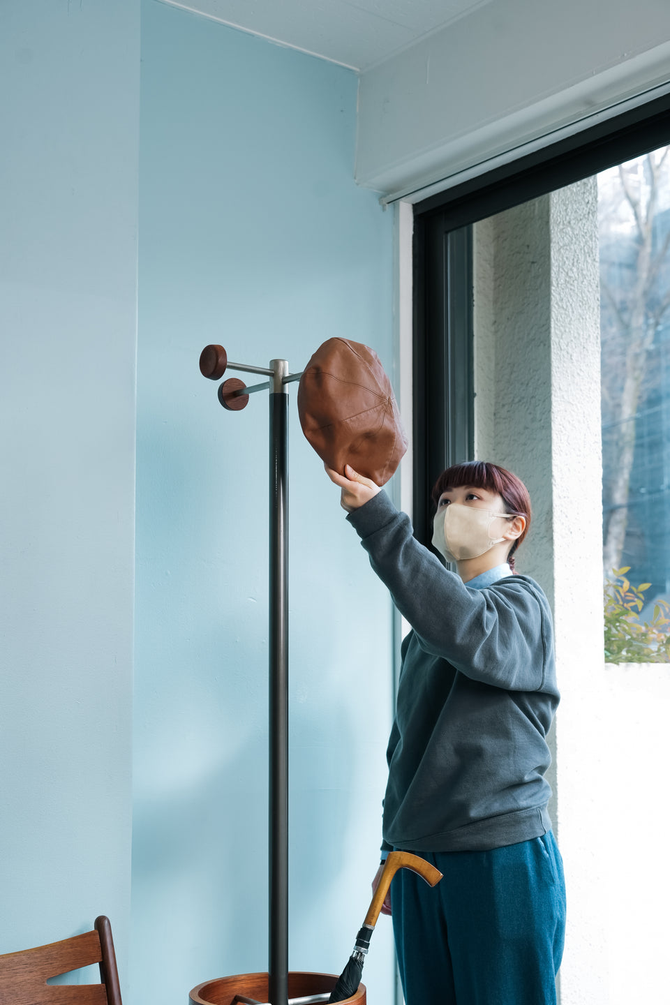 ジャパニーズヴィンテージ ホールスタンド コートラック ミッド