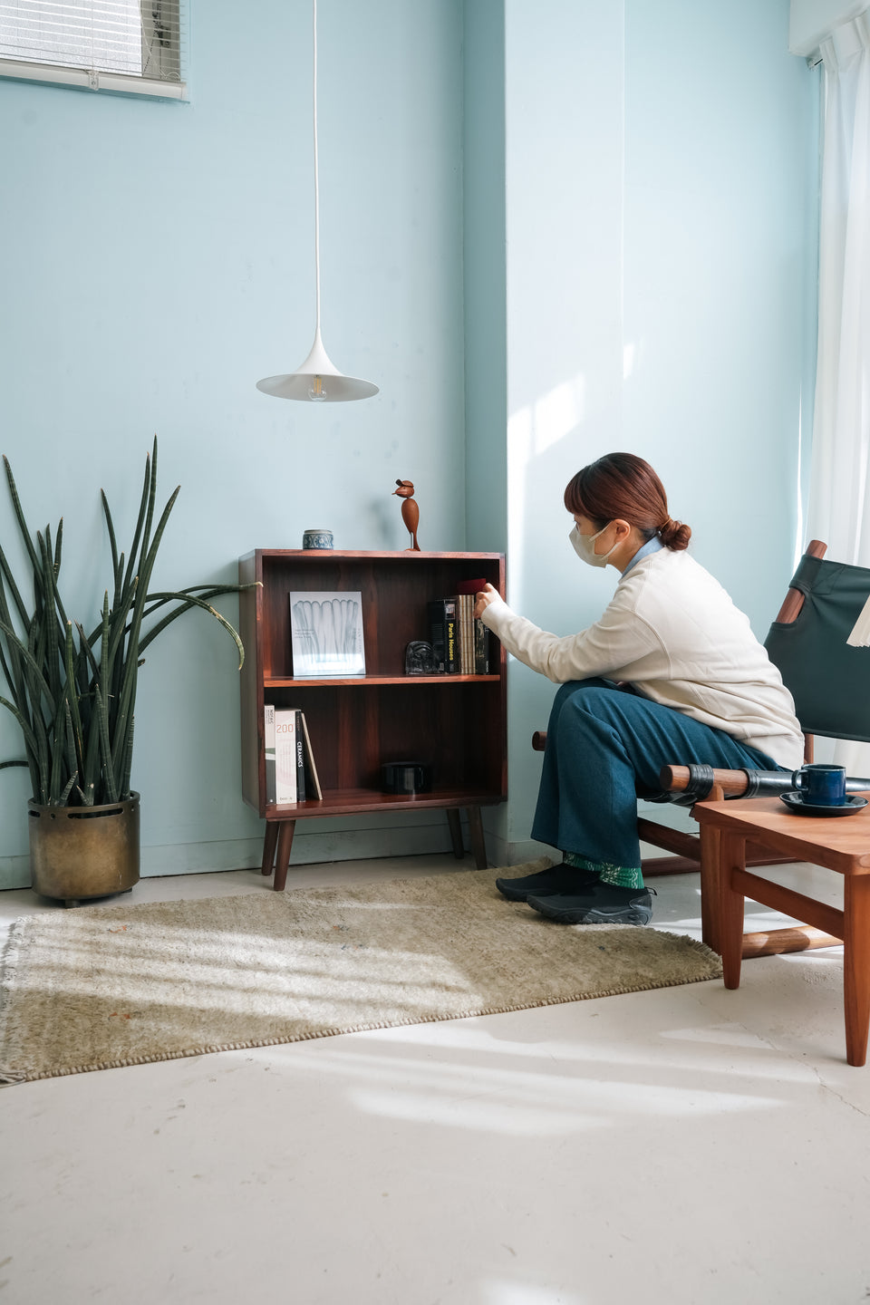 Rosewood Small Bookcase Danish Vintage/デンマークヴィンテージ スモールブックケース ローズウッド 本棚 北欧家具
