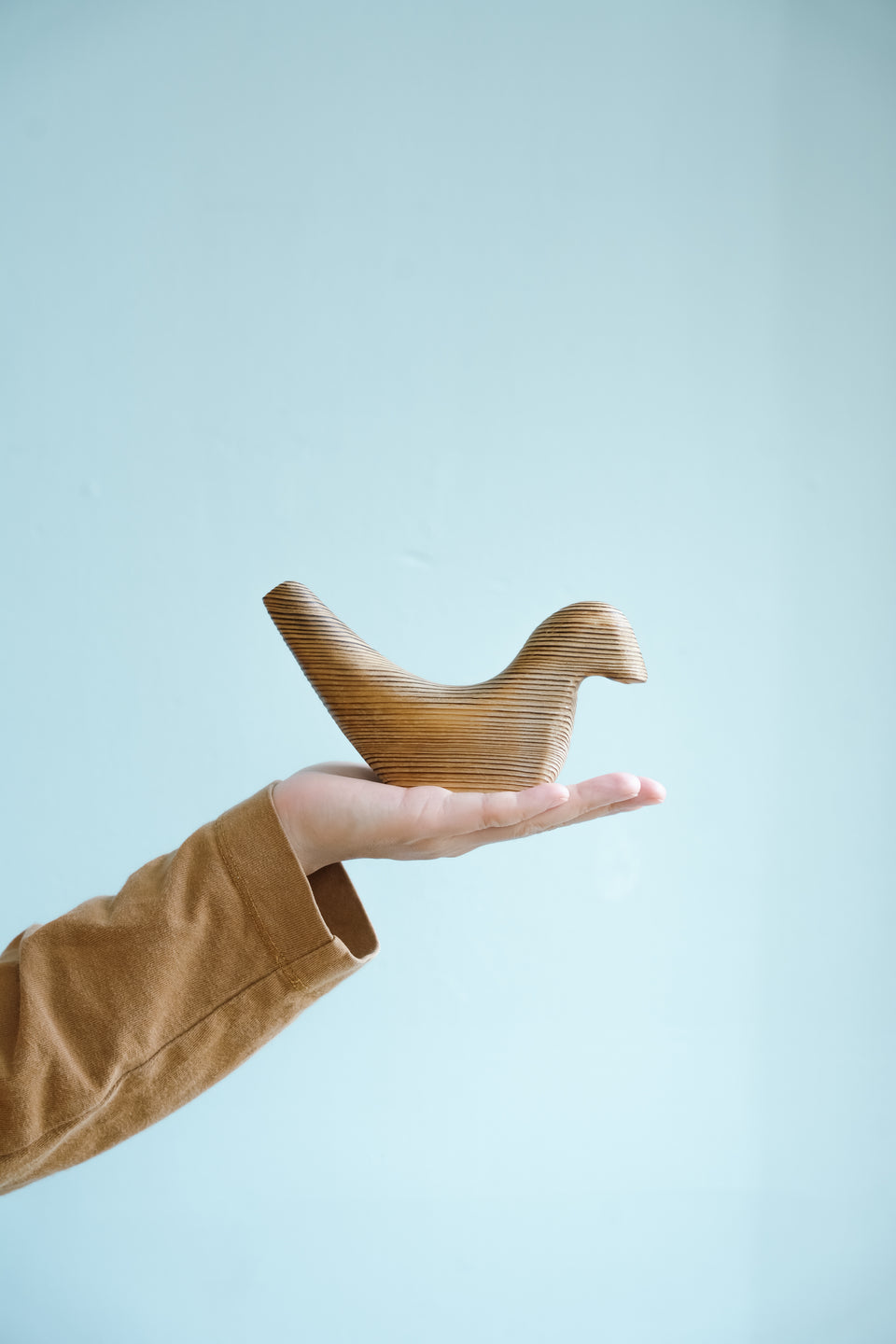 Scandinavian Vintage Pine Bird Object/北欧ヴィンテージ 鳥のオブジェ パイン材