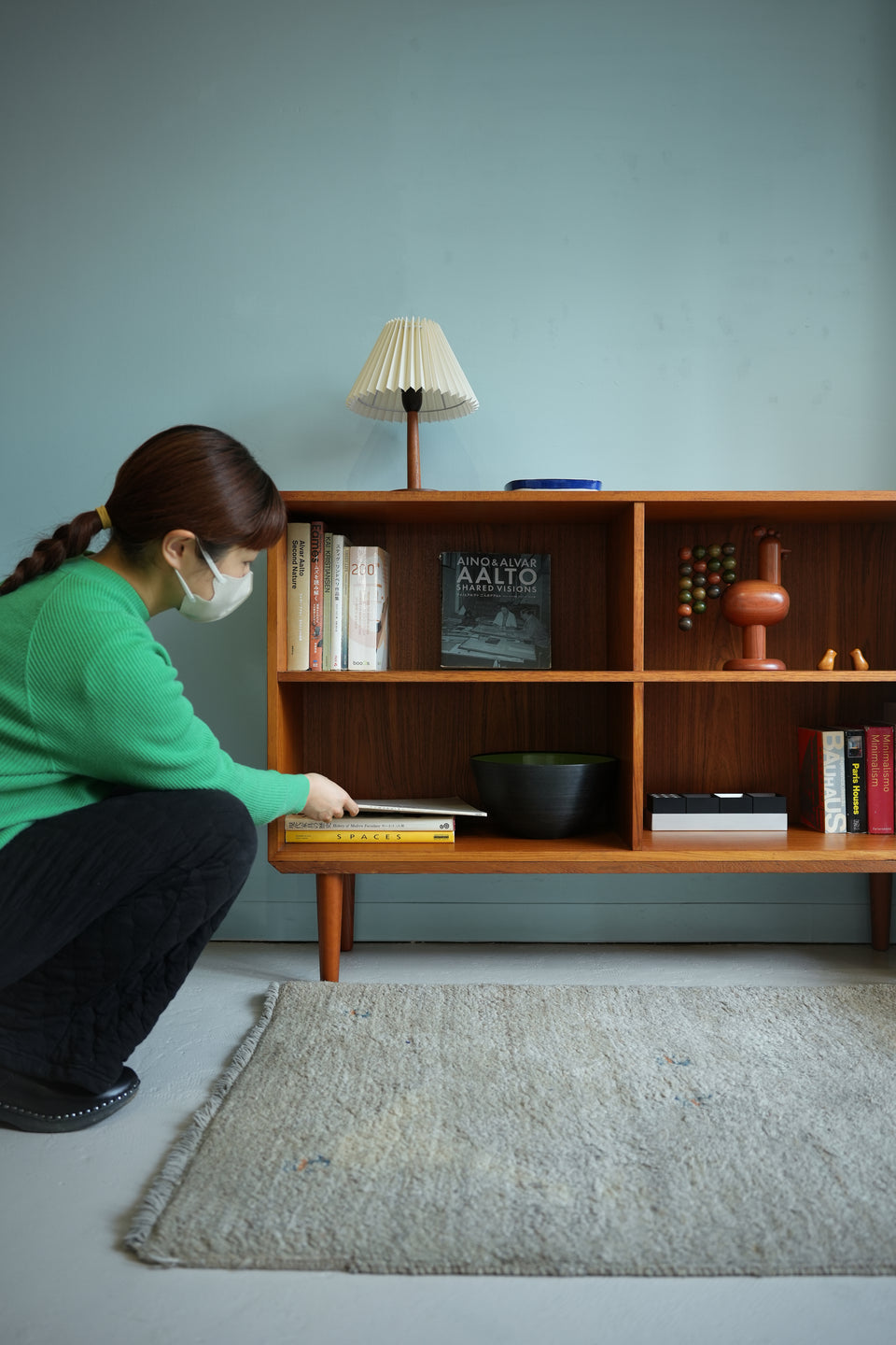 Teakwood Low Bookcase Danish Vintage/デンマークヴィンテージ ブックケース 本棚 北欧家具