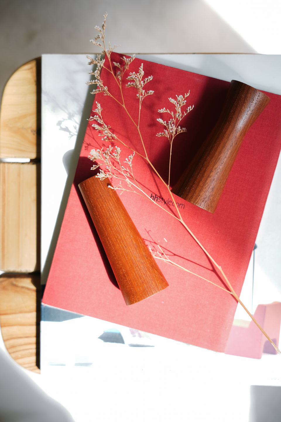 Vintage Teakwood Salt & Pepper Shakers/ヴィンテージ ソルト&ペッパー シェイカー チーク材 北欧雑貨