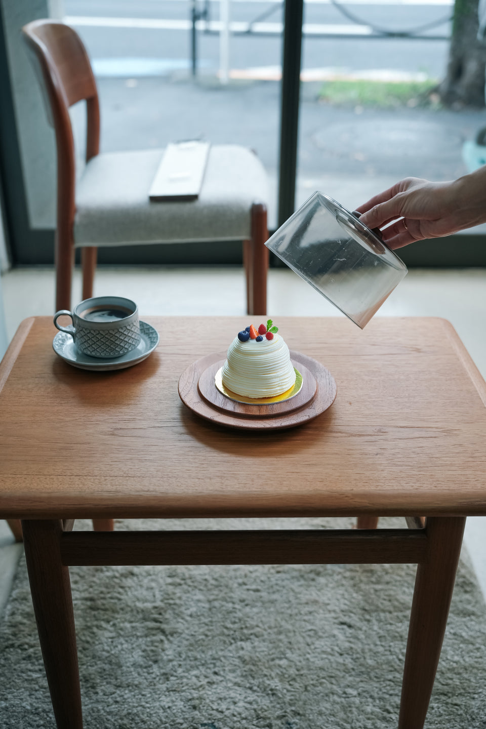 Danish Vintage Liithje Cheese Dome/デンマークヴィンテージ チーズドーム チーク材

