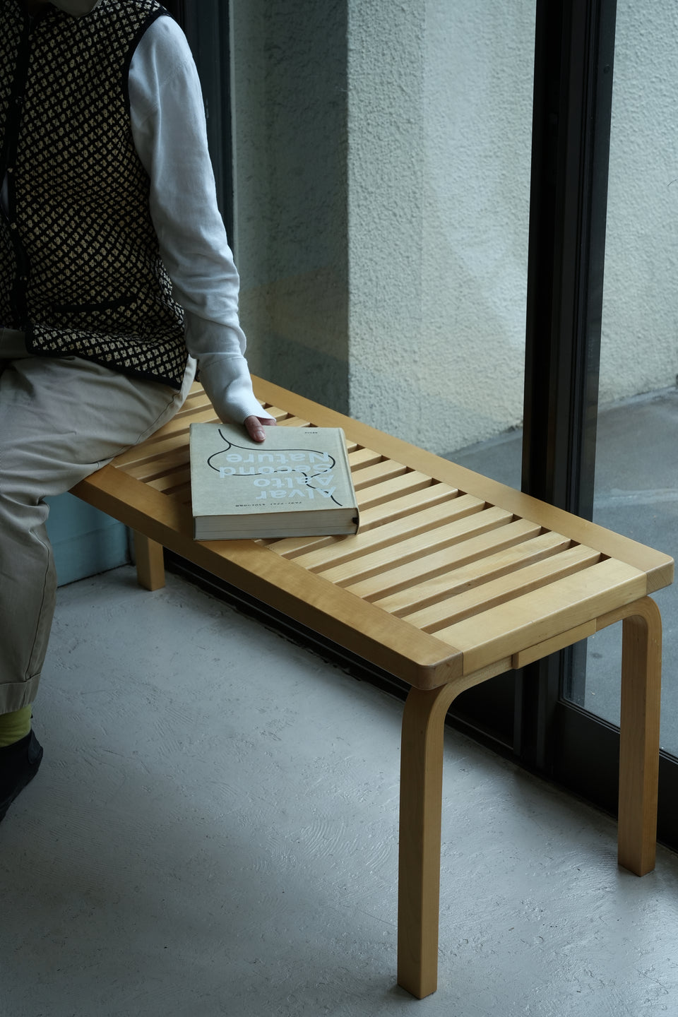 artek Bench 153A Alvar Aalto/アルテック ベンチ スリットタイプ ナチュラルラッカー アルヴァ・アアルト 北欧家具