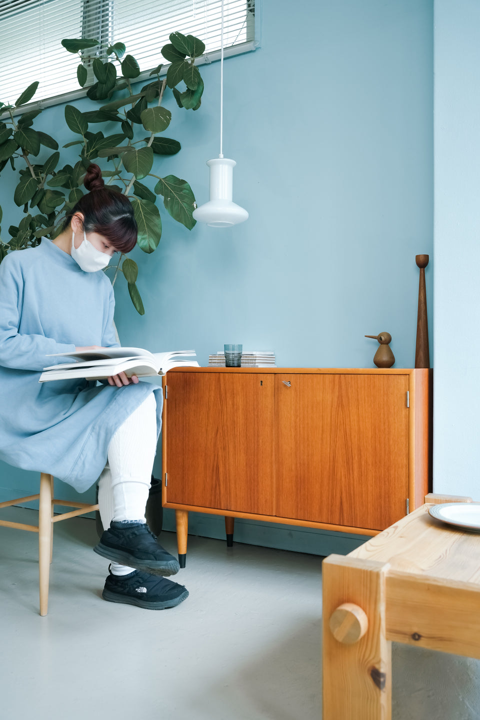 AB Mobelfabriken Ornen Slim Side Board Swedish Vintage/スウェーデンヴィンテージ スリムサイドボード キャビネット