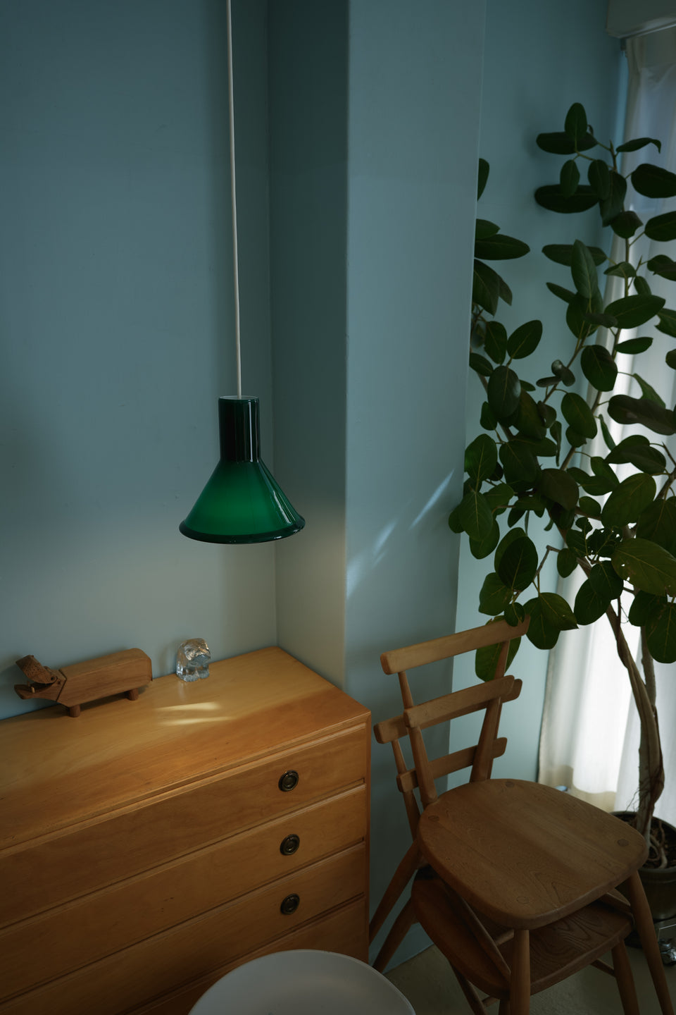 Small Holmegaard P&T Pendant Green Michael Bang/スモール ホルムガード ペンダントライト グリーン 照明 デンマークヴィンテージ