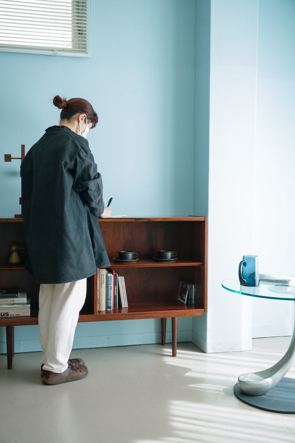 Hundevad & Co. Rosewood Low Bookcase Danish Vintage/デンマークヴィンテージ ブックケース ローズウッド材 北欧家具