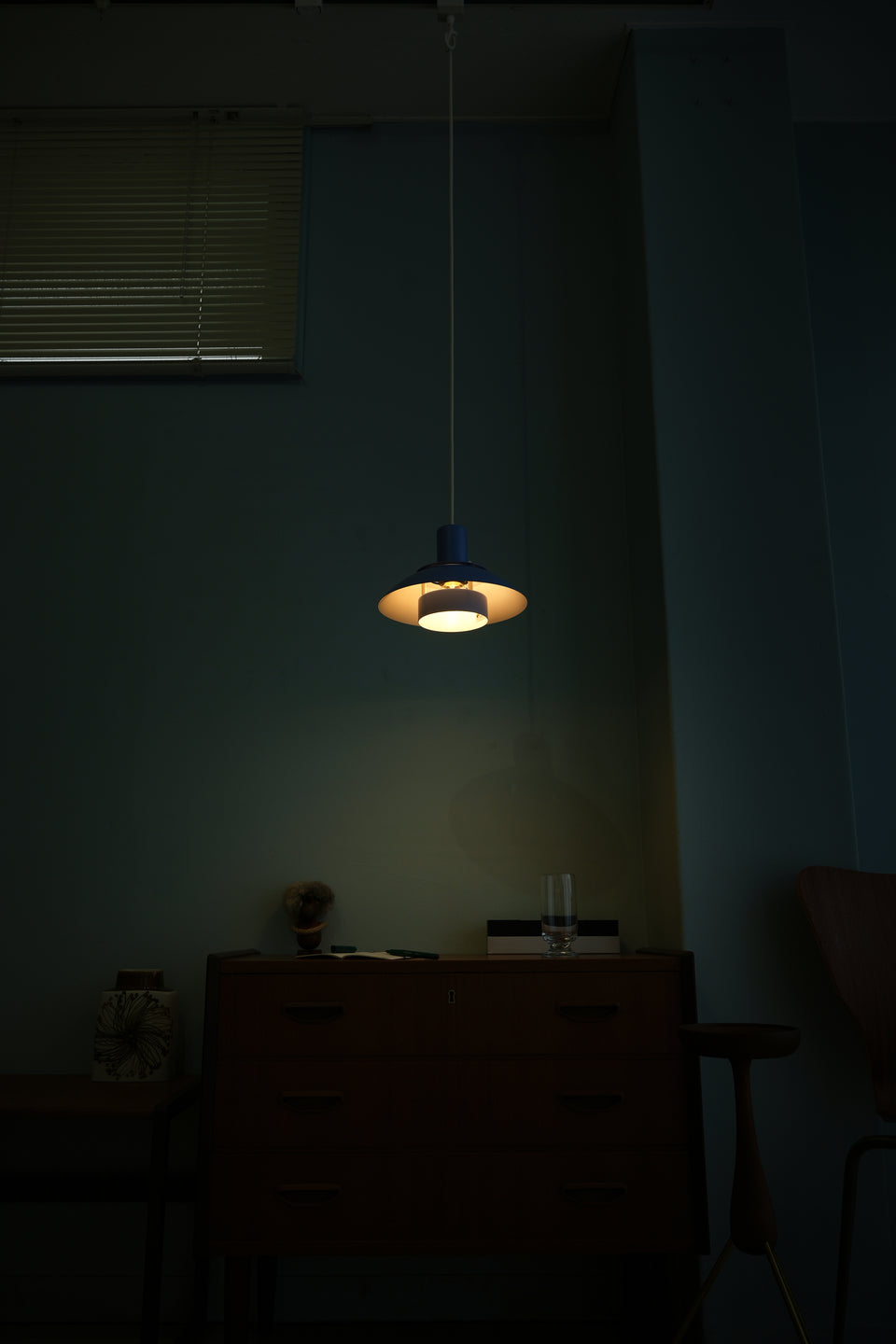 Horn Pendant Light Type775 Blue Danish Vintage/ホーン ペンダントライト ブルー デンマークヴィンテージ 照明 北欧インテリア