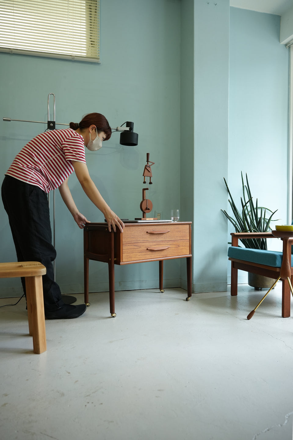 Danish Vintage Sewing Wagon Side Chest/デンマークヴィンテージ ソーイングワゴン サイドチェスト 北欧家具