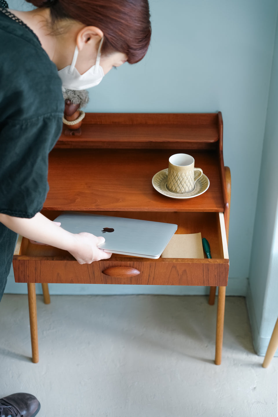 Danish Vintage Bedside Chest Table/デンマークヴィンテージ ベッドサイドチェスト