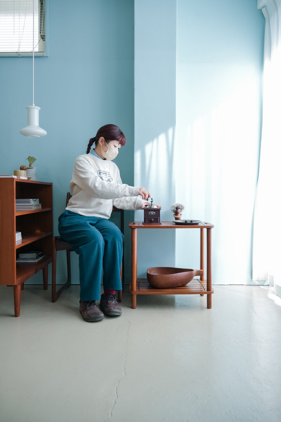 Danish Vintage Teak Side Table Shelf/デンマークヴィンテージ サイドテーブル シェルフ チーク材 北欧家具