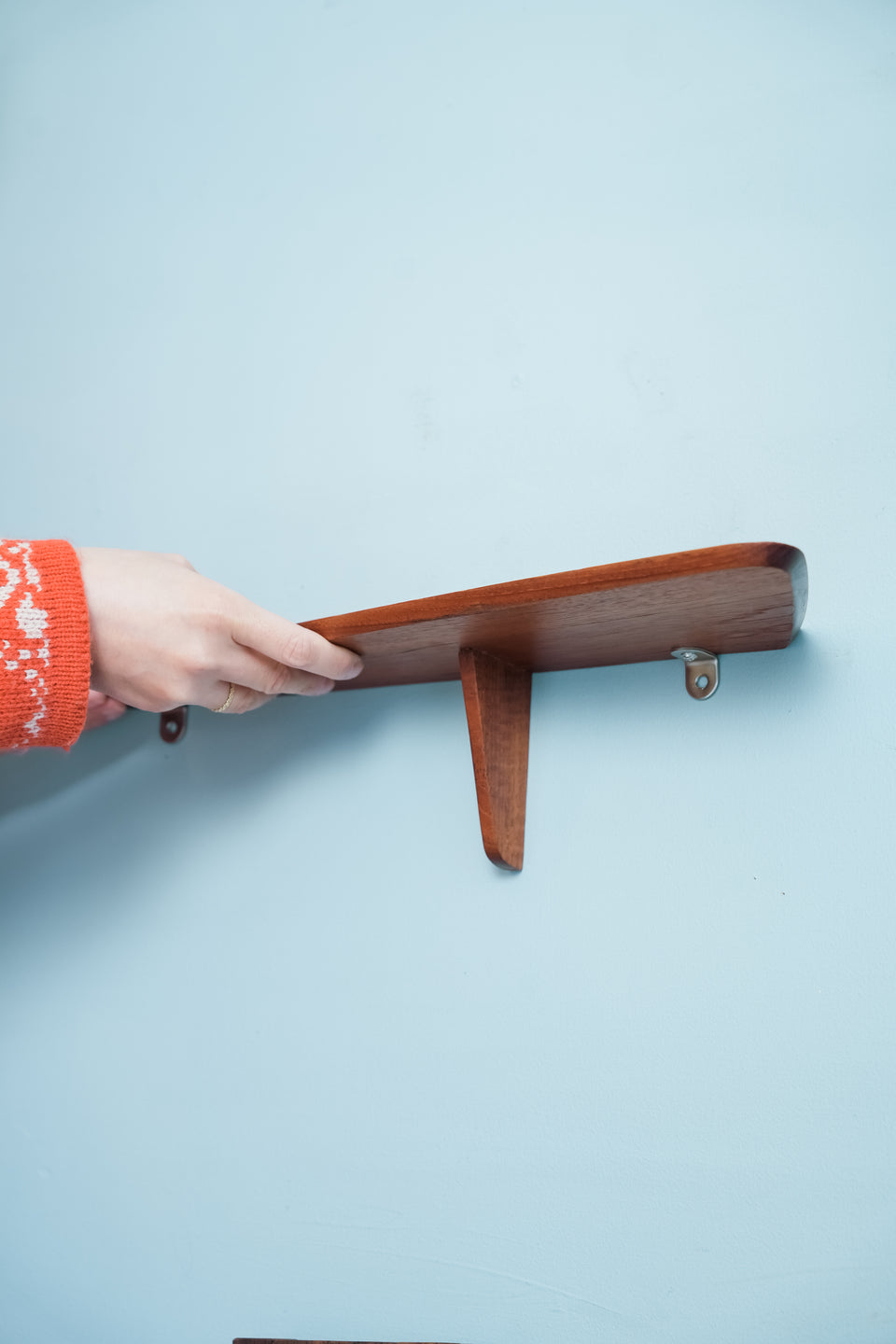 Danish Vintage Teakwood Small Wall Shelf/デンマークヴィンテージ ウォールシェルフ チーク材
