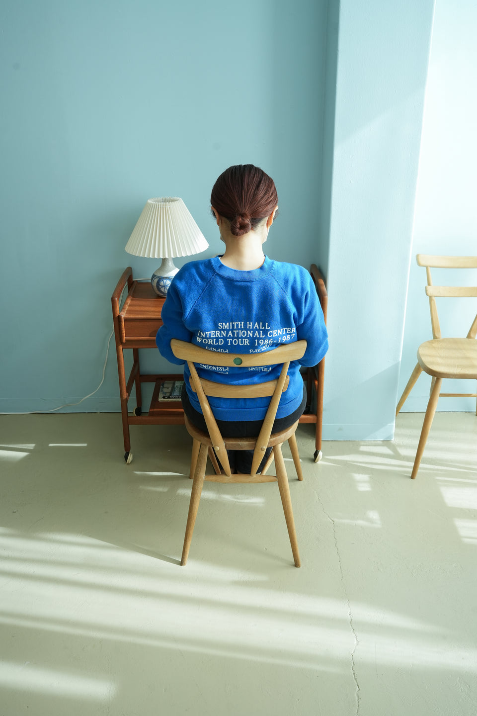 Ercol UK Vintage Stacking Chair/イギリスヴィンテージ アーコール スタッキングチェア 椅子 グリーンドット
