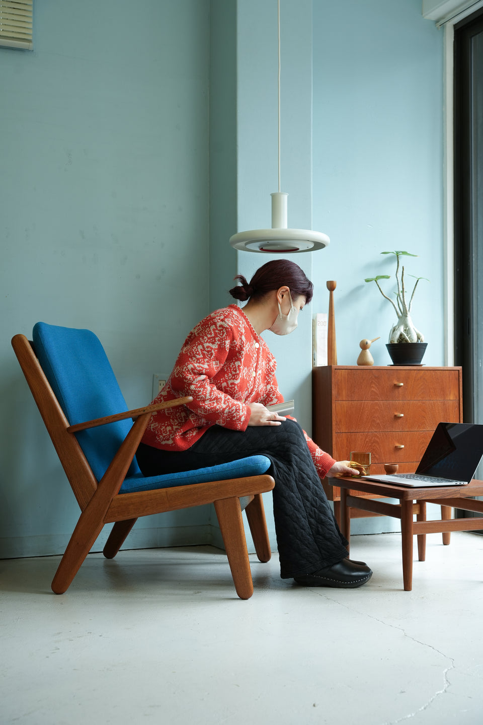 FDB Møbler Poul M. Volther Easy Chair J53/FDBモブラー ポール・M・ヴォルタ イージーチェア 1Pソファ オーク材 北欧家具