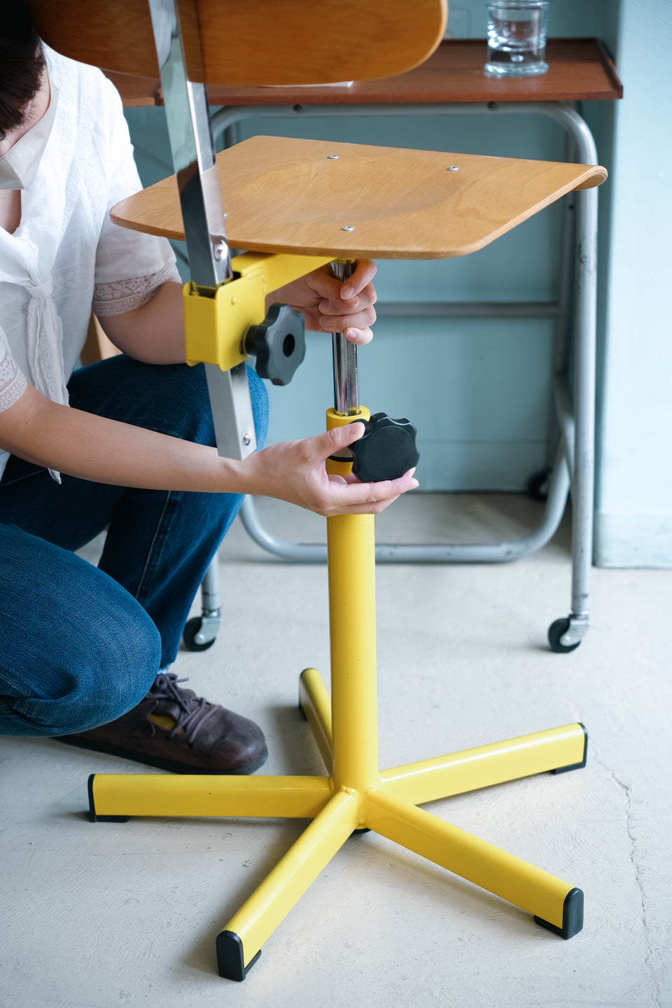 French Vintage Drafting Chair/フランスヴィンテージ ドラフティングチェア
