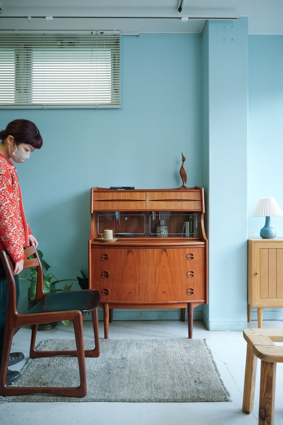 Gunnar Falsig Mobelfabrik Writing Bureau Danish Vintage/デンマークヴィンテージ ライティングビューロー 北欧家具