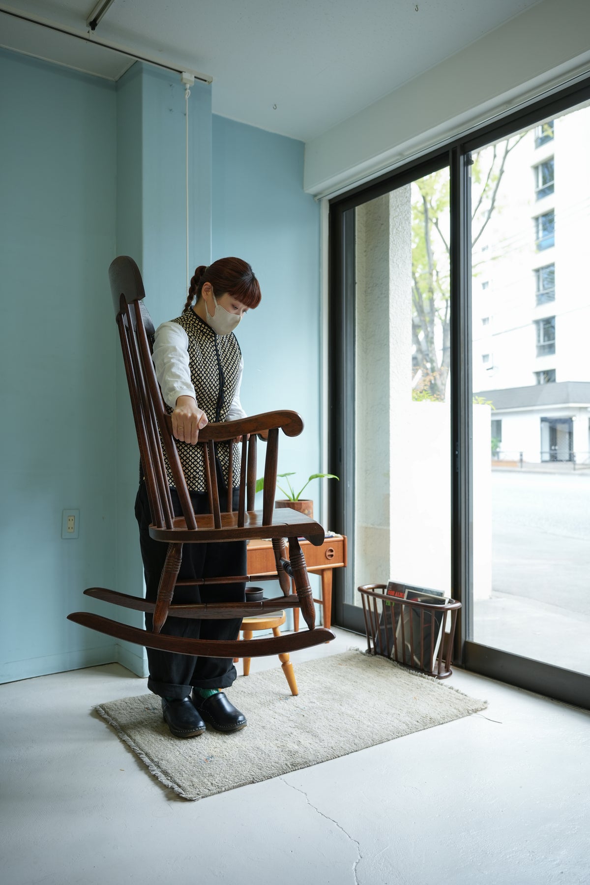 キツツキマーク　飛騨家具　ロッキングチェア 飛騨産業 ロッキングチェア 穂高 キツツキマーク/HIDA Rocking Chair