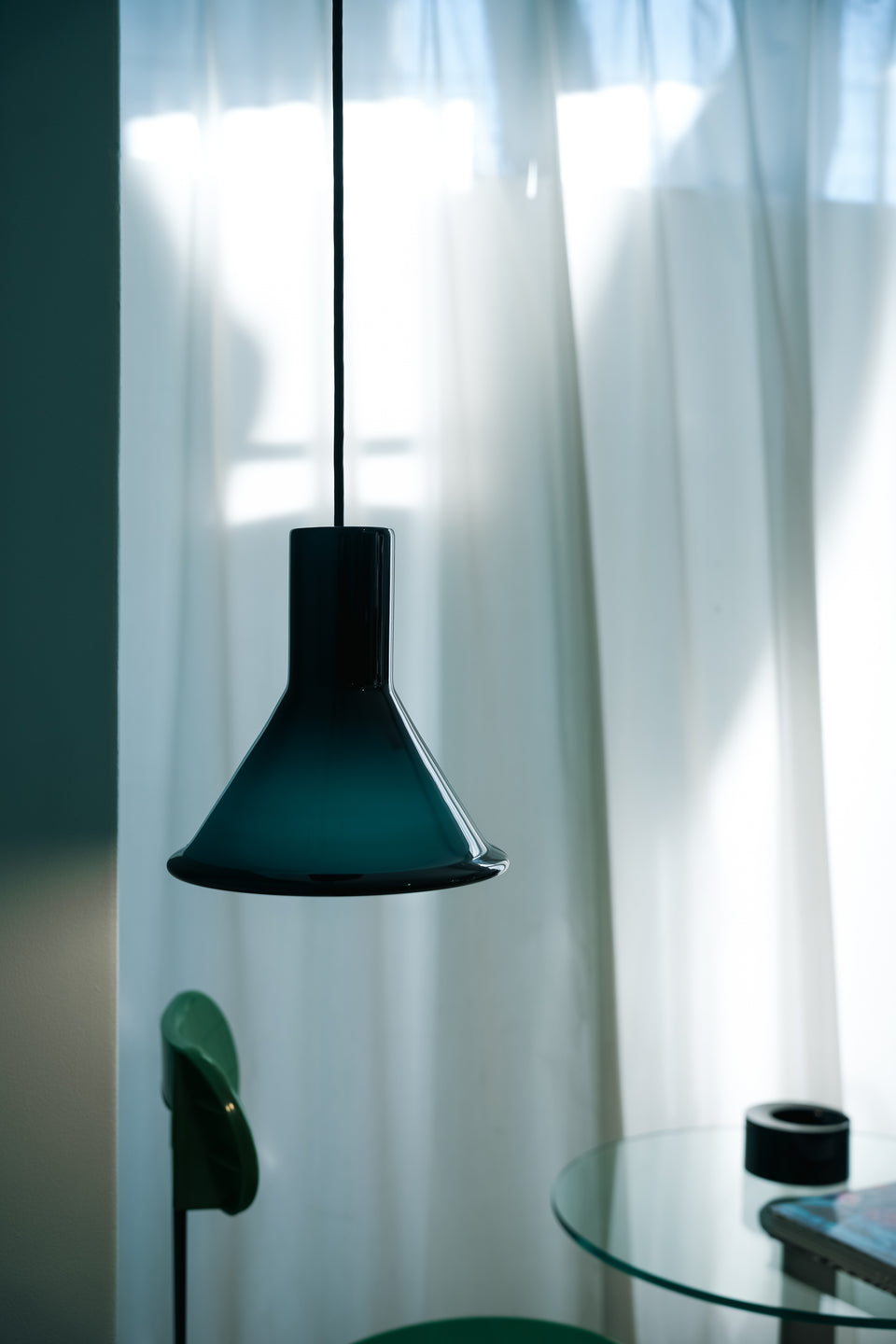 Holmegaard P&T Pendant Mini Blue Michael Bang/ホルムガード ペンダントライト ブルー 照明 デンマークヴィンテージ