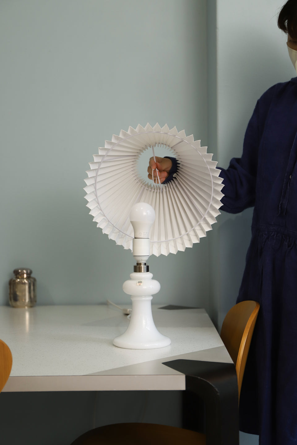 Danish Vintage Holmegaard Table Lamp Madeleine/ホルムガード テーブルランプ マドレーヌ マイケル・バング 間接照明 北欧インテリア