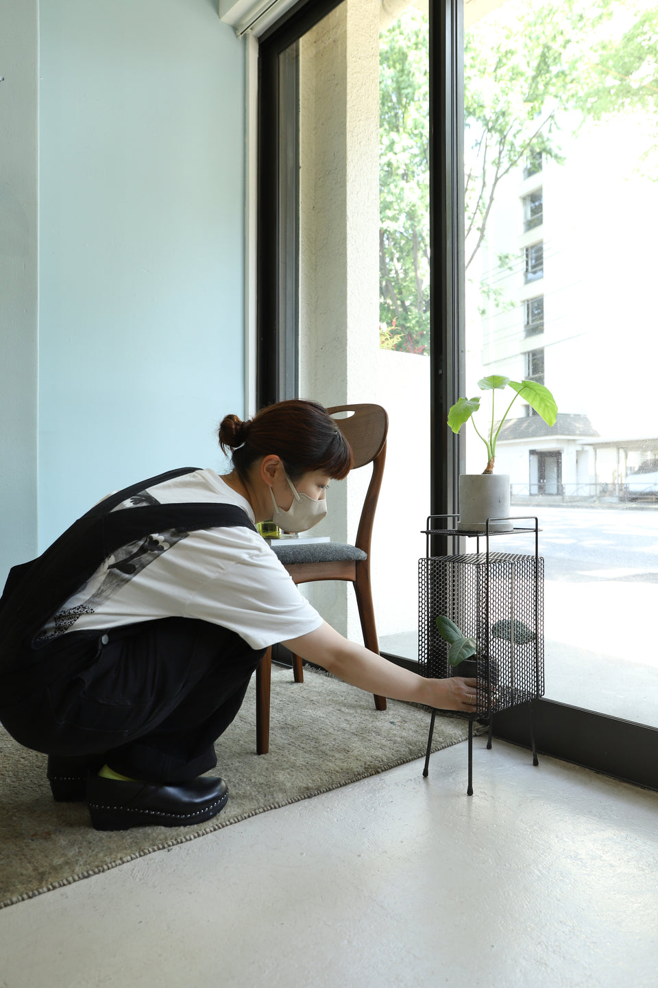 US Vintage Punching Metal Magazine Rack/アメリカヴィンテージ マガジンラック アイアン ミッドセンチュリー