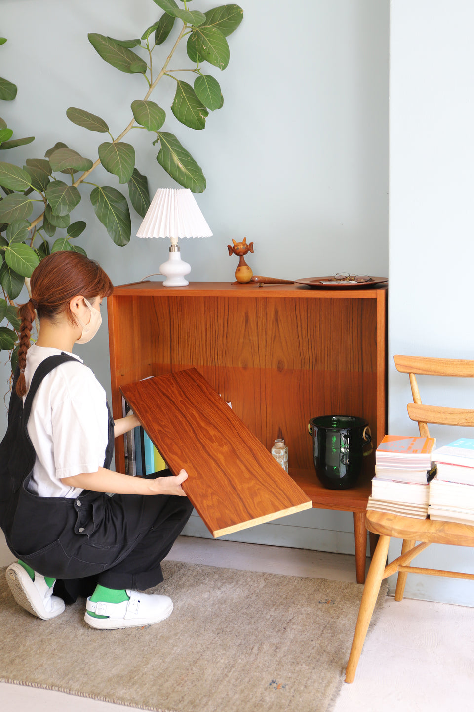 Small Bookcase Teakwood Danish Vintage/デンマークヴィンテージ スモールブックケース 本棚 チーク材 北欧家具
