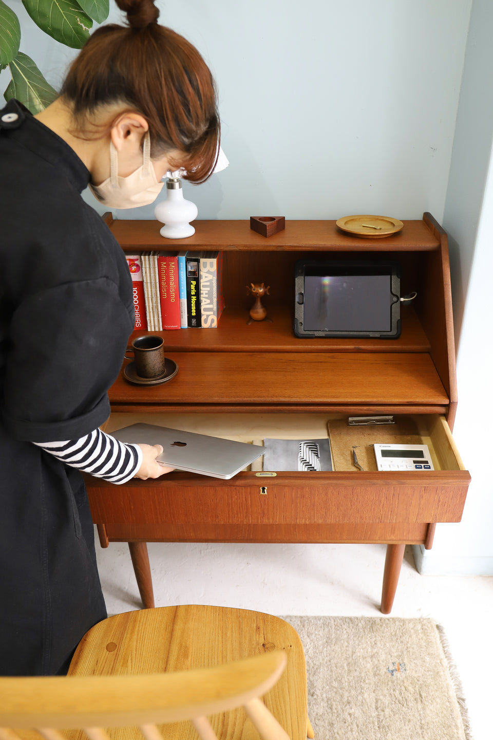 Writing Bureau Hanbjerg Møbelfabrik Danish Vintage/デンマークヴィンテージ ライティングビューロー デスク チーク材 北欧家具