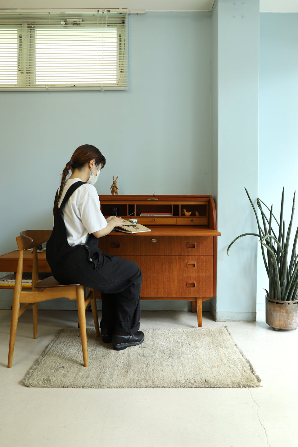 Swedish Vintage Rolltop Bureau Egon Ostergaard/スウェーデンヴィンテージ ロールトップ ビューロー 北欧家具