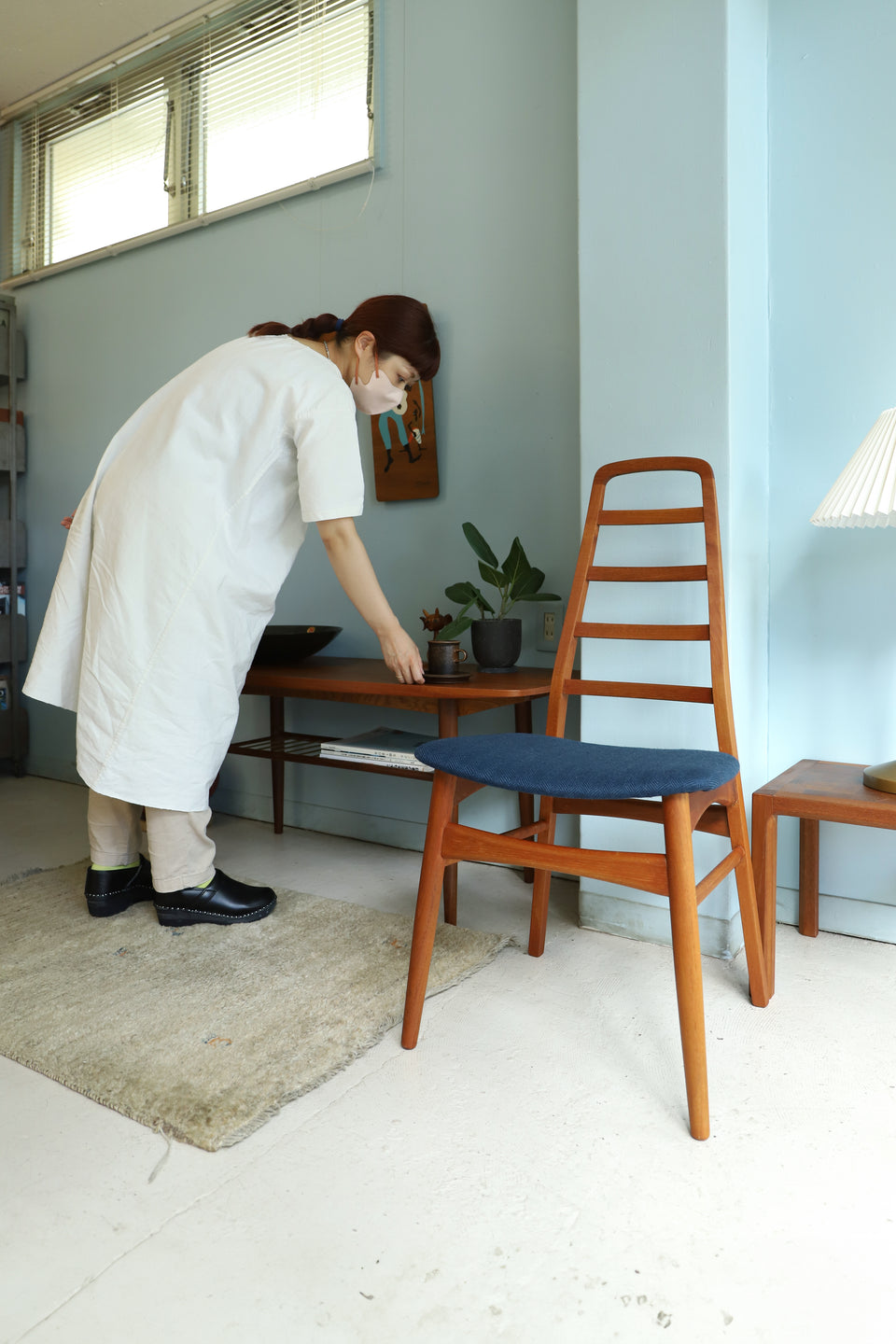 Danish Vintage High Back Dining Chair/デンマークヴィンテージ ハイバック ダイニングチェア チーク材 北欧家具