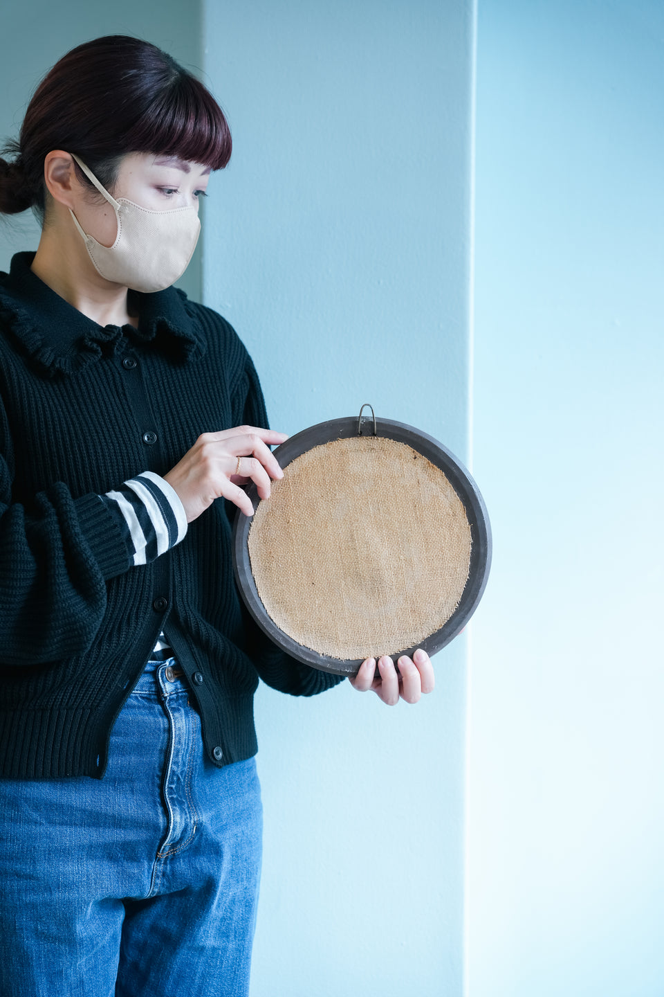 Knabstrup Wall Mirror Erik Reiff Danish Vintage/デンマークヴィンテージ ナブストラップ ウォールミラー 鏡 北欧インテリア