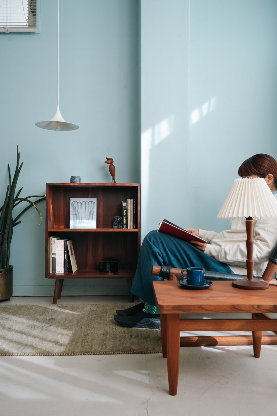 Rosewood Small Bookcase Danish Vintage/デンマークヴィンテージ スモールブックケース ローズウッド 本棚 北欧家具
