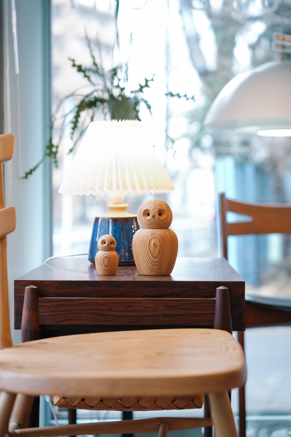 STIMAN Gavle Pinewood Owl Object Swedish Vintage/スウェーデンヴィンテージ フクロウのオブジェ パイン材 北欧インテリア