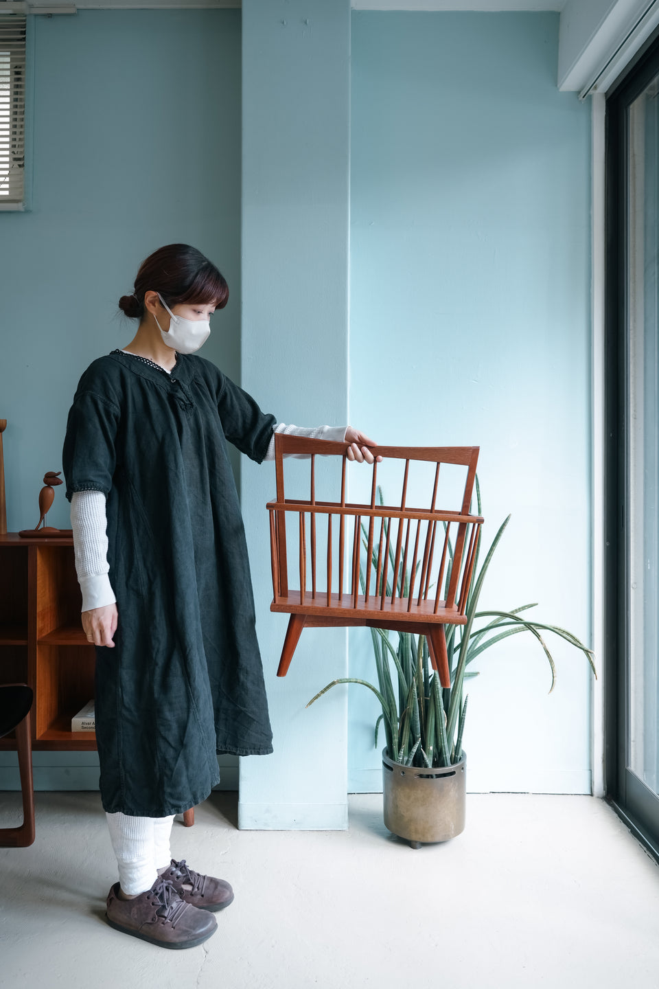Vintage Teak Magazine Rack/ヴィンテージ マガジンラック チーク材