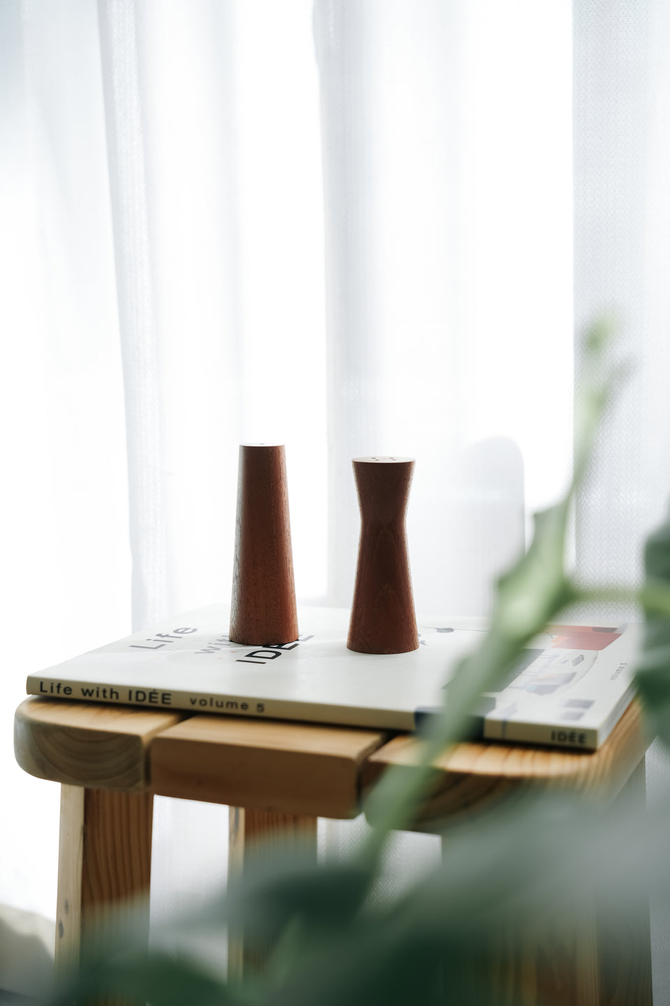 Vintage Teakwood Salt & Pepper Shakers/ヴィンテージ ソルト&ペッパー シェイカー チーク材 北欧雑貨