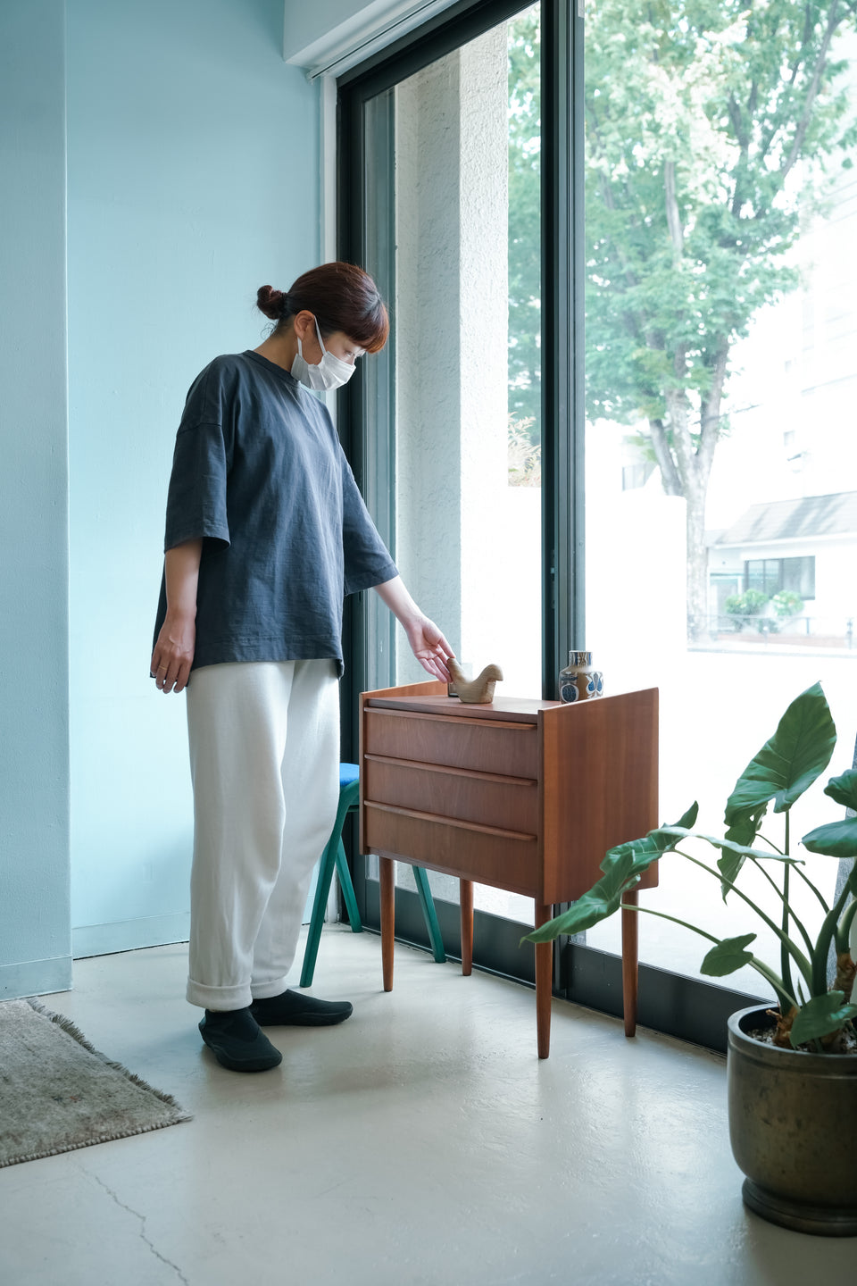 Danish Vintage 3drawer Small Chest/デンマークヴィンテージ スモールチェスト 3段
