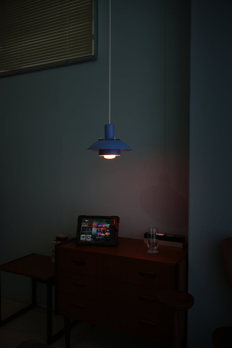 Horn Pendant Light Type775 Blue Danish Vintage/ホーン ペンダントライト ブルー デンマークヴィンテージ 照明 北欧インテリア
