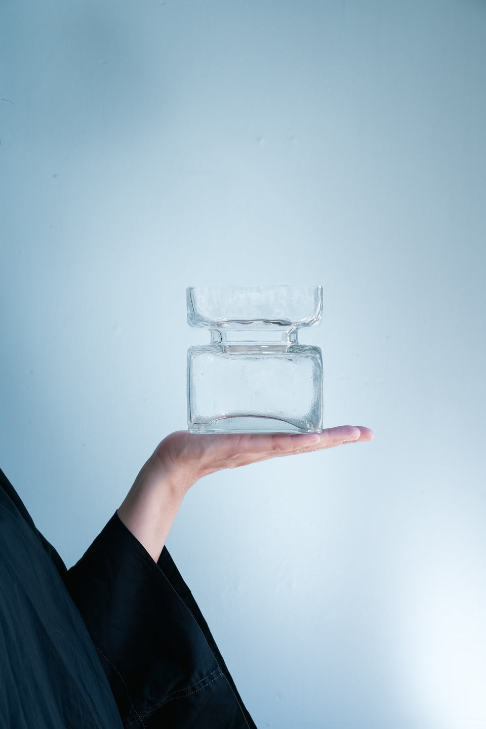 Riihimäen Lasi Pala Vase Clear Helena Tynell/リーヒマエン・ラシ パラ クリア フラワーベース 花瓶 ヘレナ・ティネル