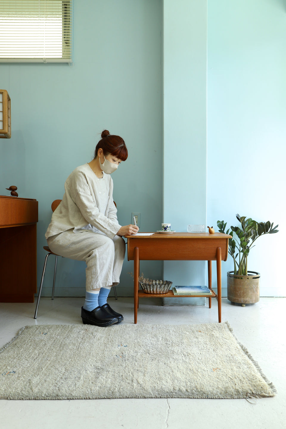 Danish Vintage Sewing Side Table/デンマークヴィンテージ ソーイングテーブル 北欧家具