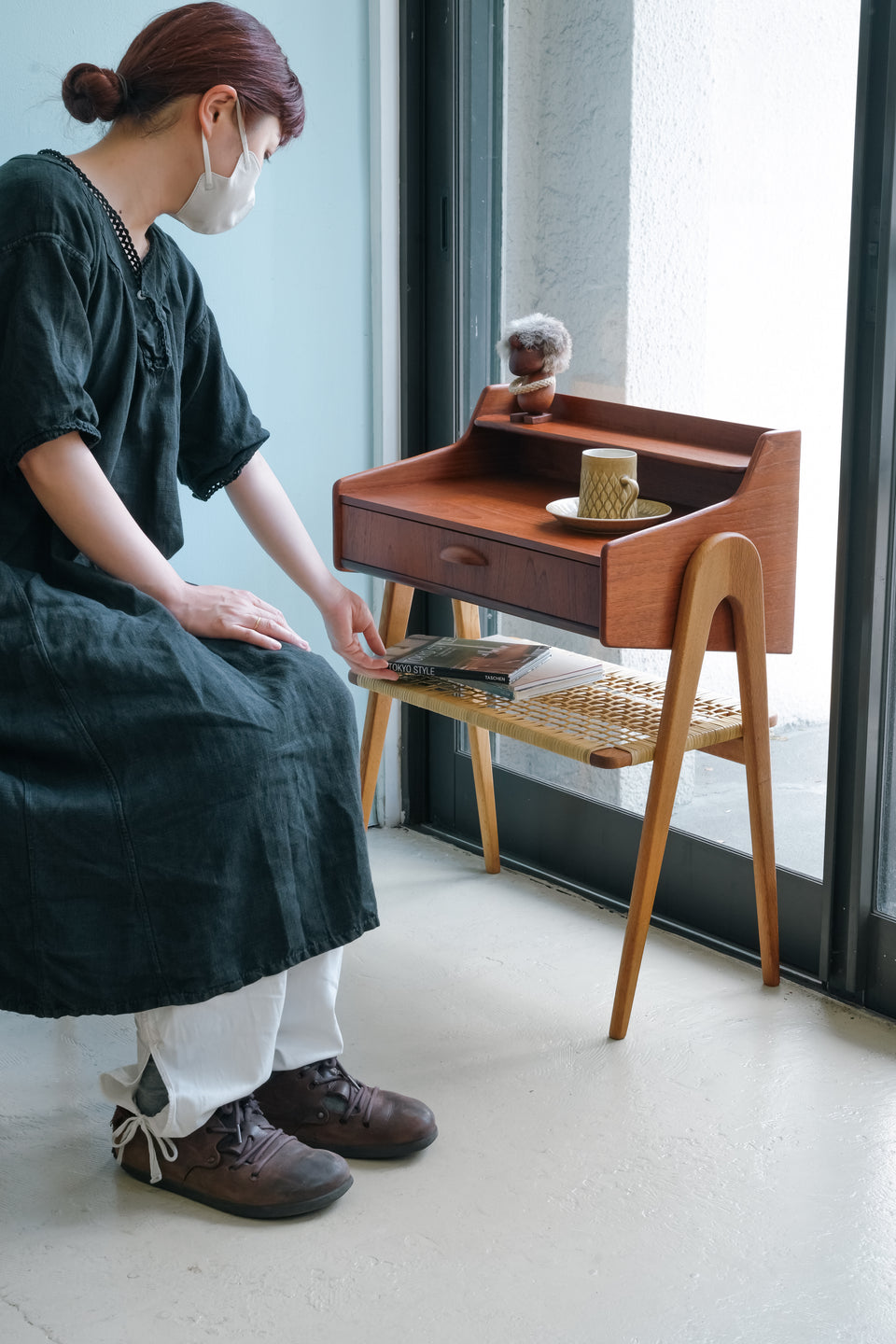 Danish Vintage Bedside Chest Table/デンマークヴィンテージ ベッドサイドチェスト