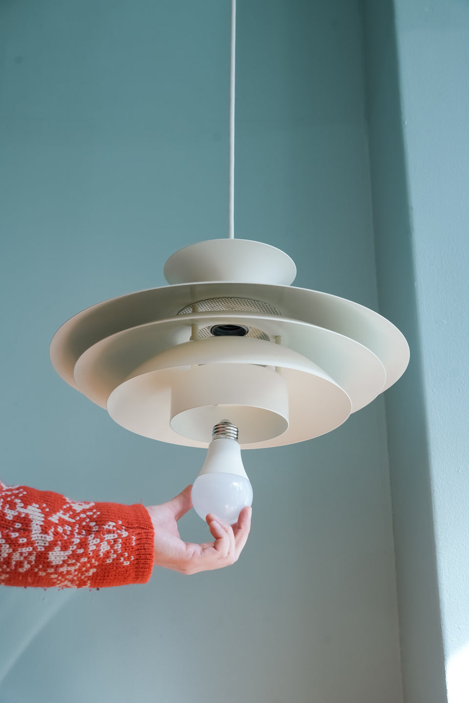 Danish Vintage Multi Shade Pendant Light/デンマークヴィンテージ ペンダントライト 照明 北欧モダン 