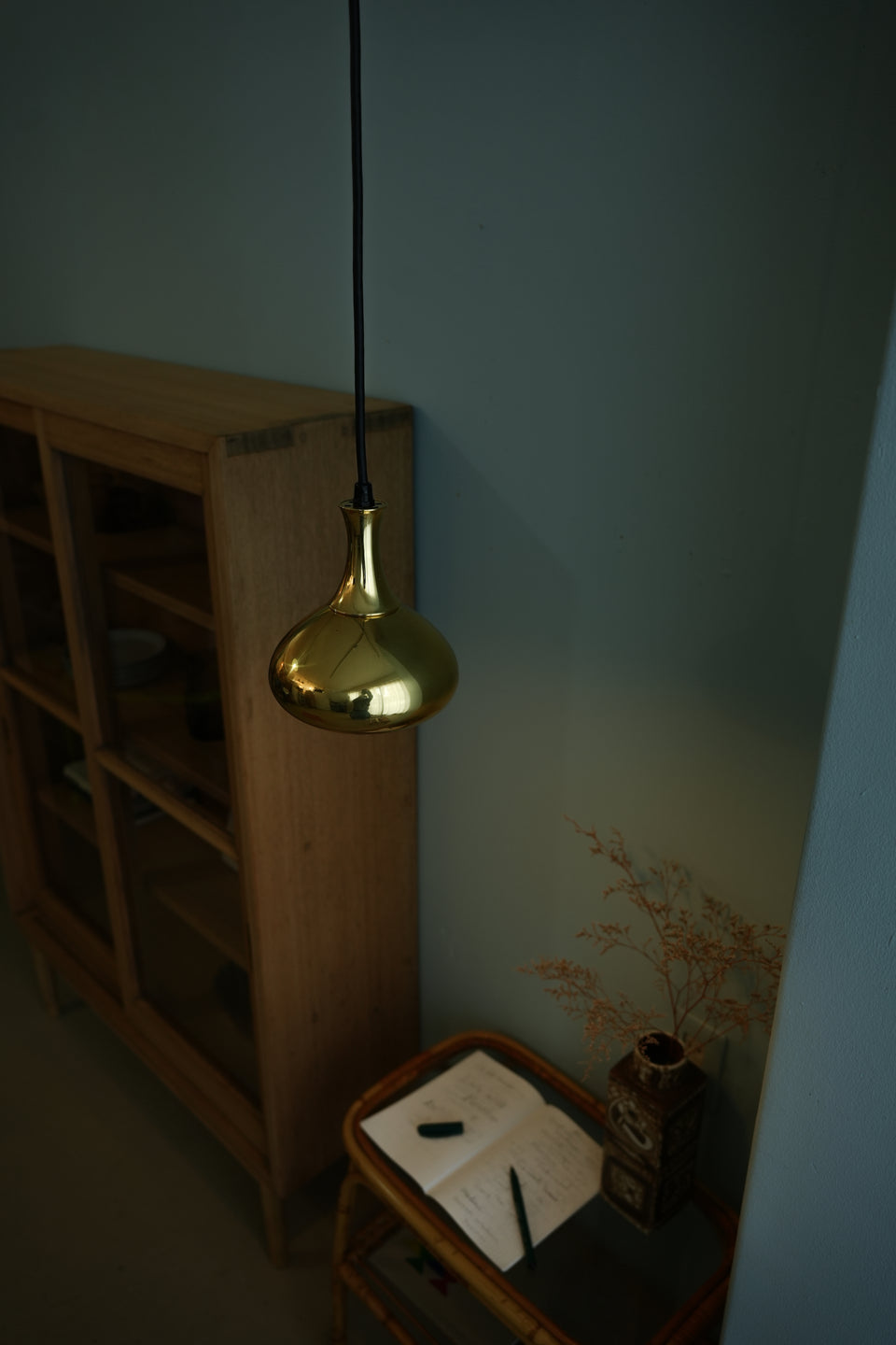 Danish Vintage Scandi-Lamp Brass Pendant Light/デンマークヴィンテージ ペンダントライト 真鍮製