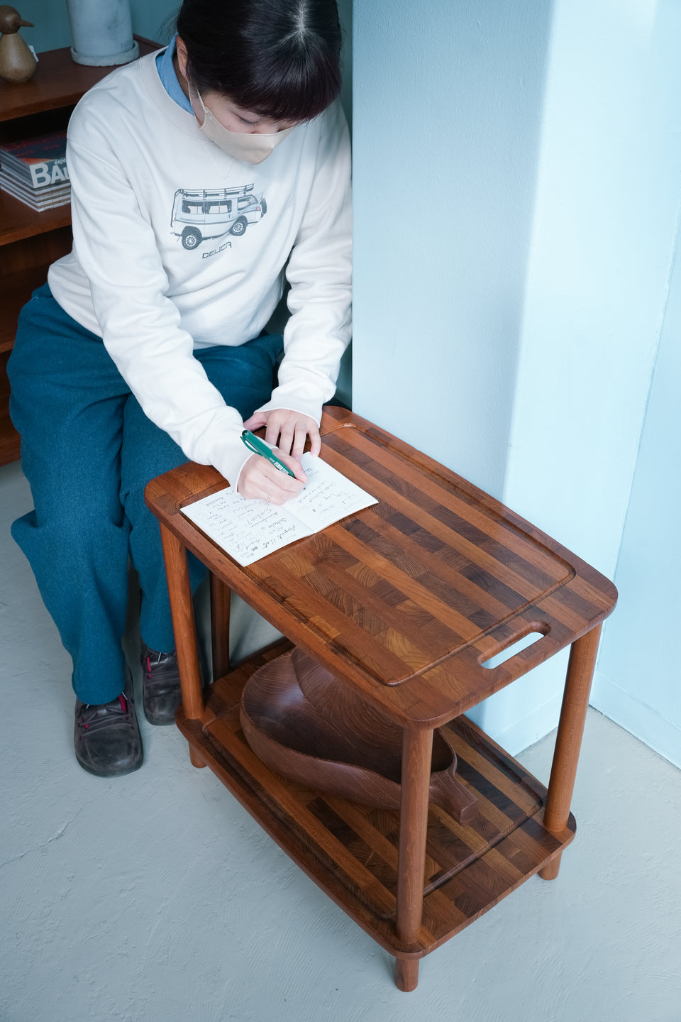 Danish Vintage Teak Side Table Shelf/デンマークヴィンテージ サイドテーブル シェルフ チーク材 北欧家具